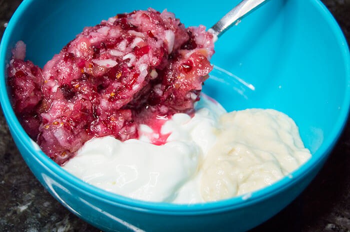 cranberry creme fraiche