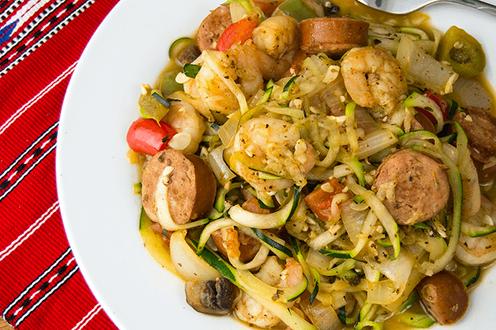 creole zoodles recipe