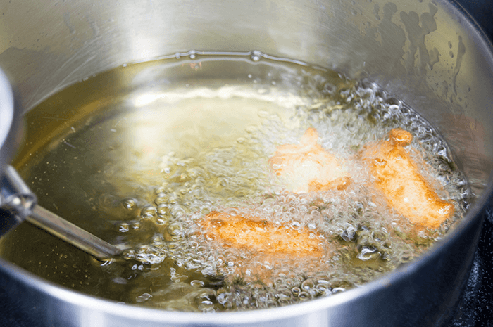 frying churros