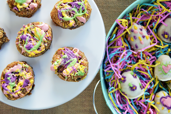 easter egg brownies