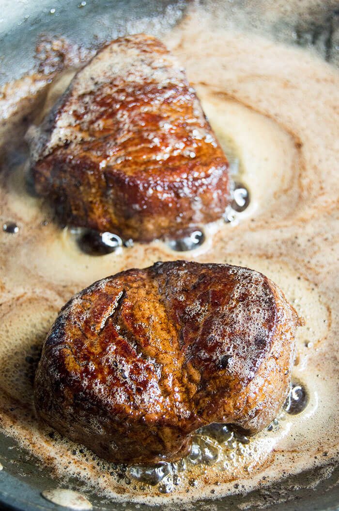 butter crusted steak