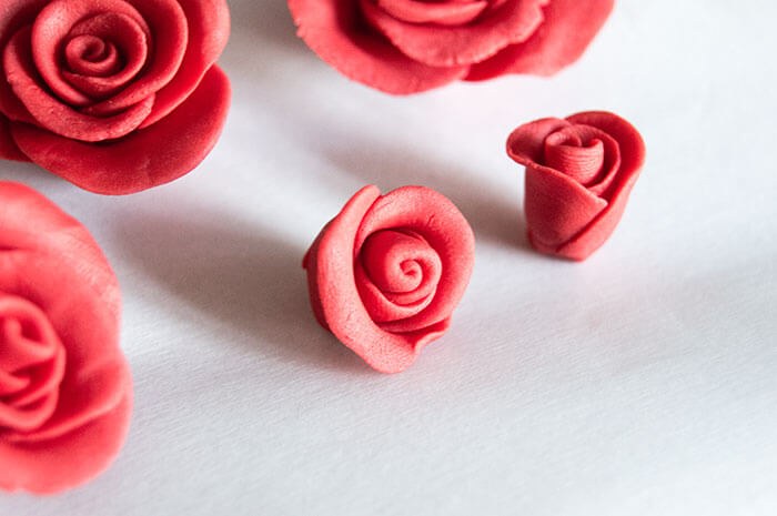 fondant roses