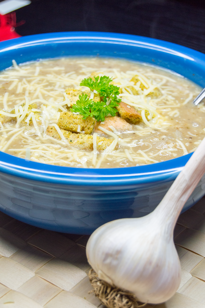 garlic soup czech