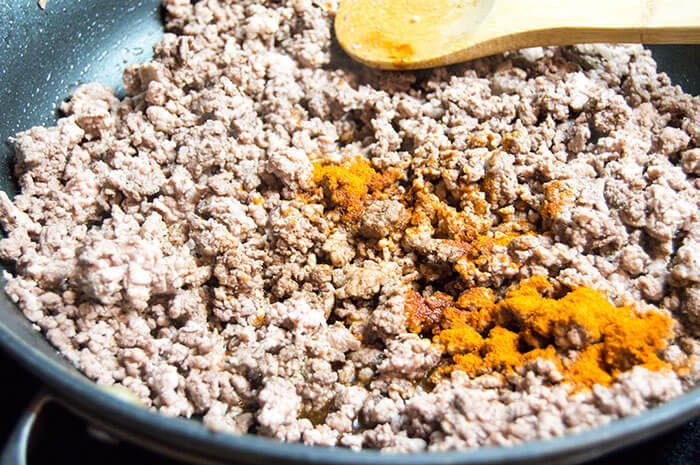 ground beef with cayenne