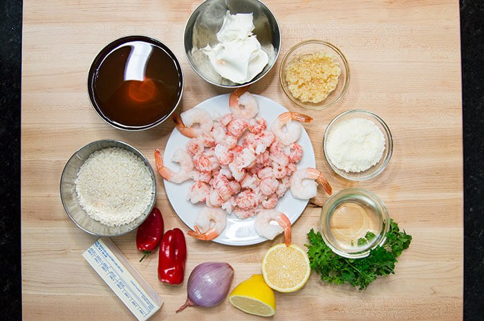 ingredients for lobster risotto