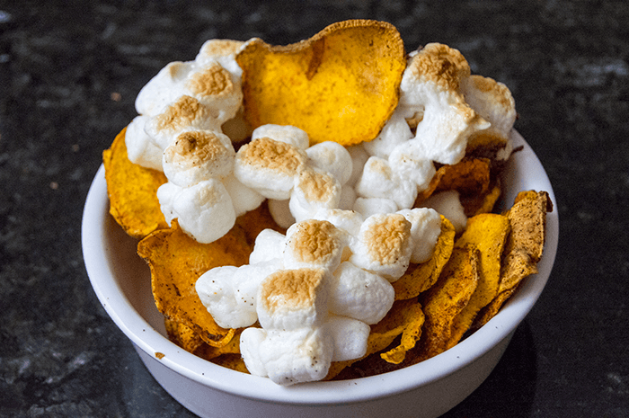 sweet potato chip nachoes