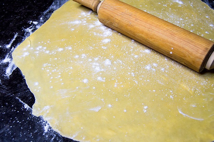 thin dough for ravioli