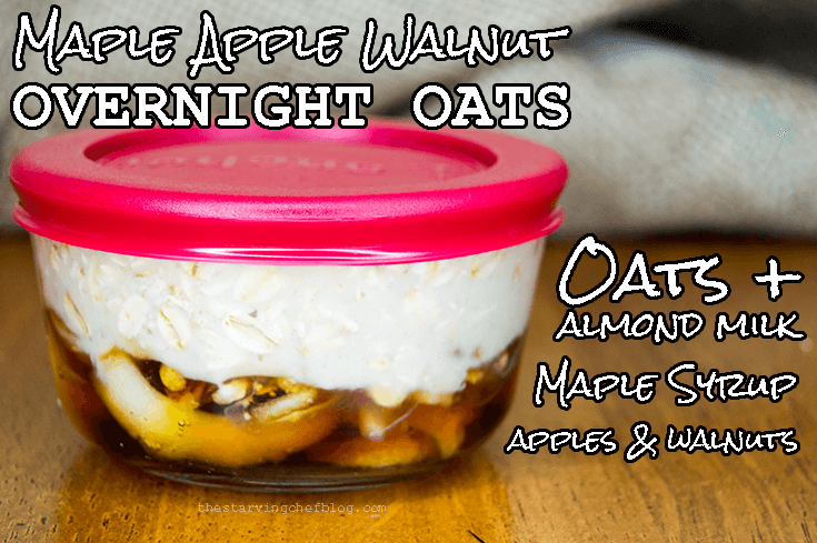 maple apple walnut overnight oats