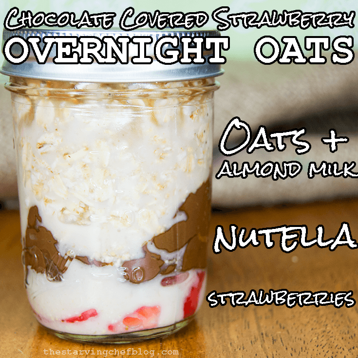 chocolate covered strawberry overnight oats