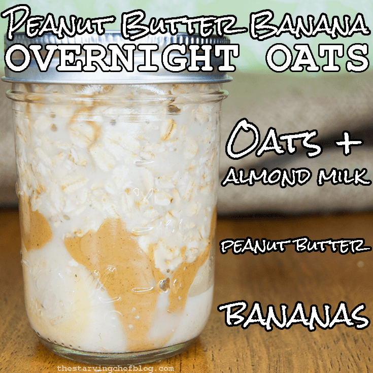 peanut butter banana overnight oats