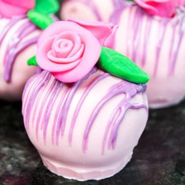 pink rose truffle