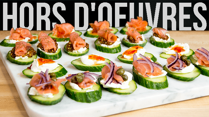 Savory Goat Cheese and Cucumber Party Snacks