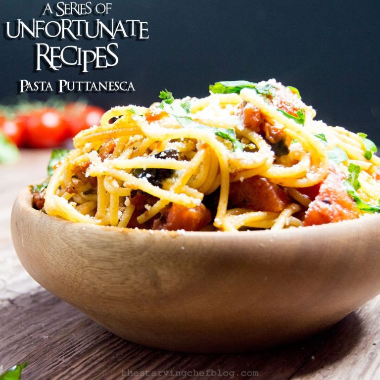 Pasta Puttanesca | A Series of Unfortunate Events Inspired Recipe