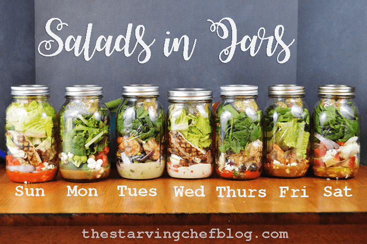 Salads in Jars | Weekly Meal Prep