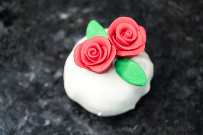 truffles with roses