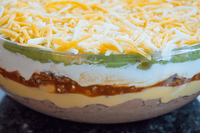 Easiest Classic Seven Layer Dip