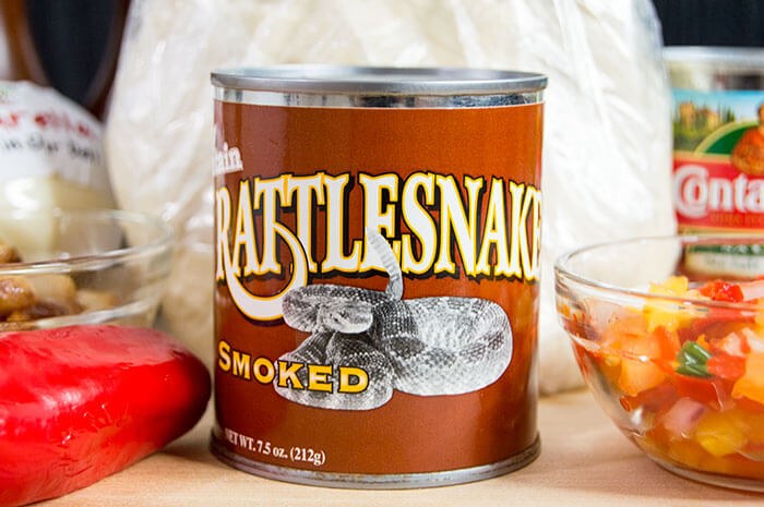 canned rattlesnake
