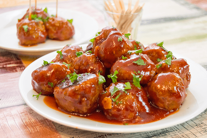 sriracha honey meatballs