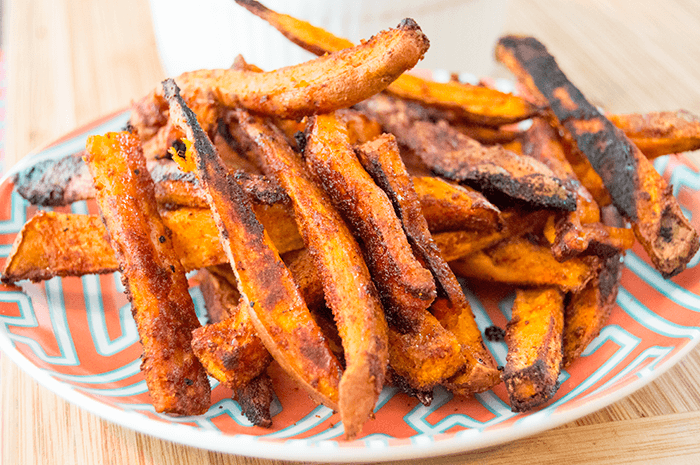 Crunchy Sweet Potato Fries with a Maple Horseradish Dip