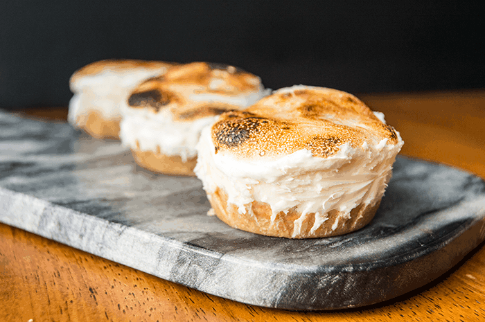 Mini Toasted Marshmallow Cheesecakes