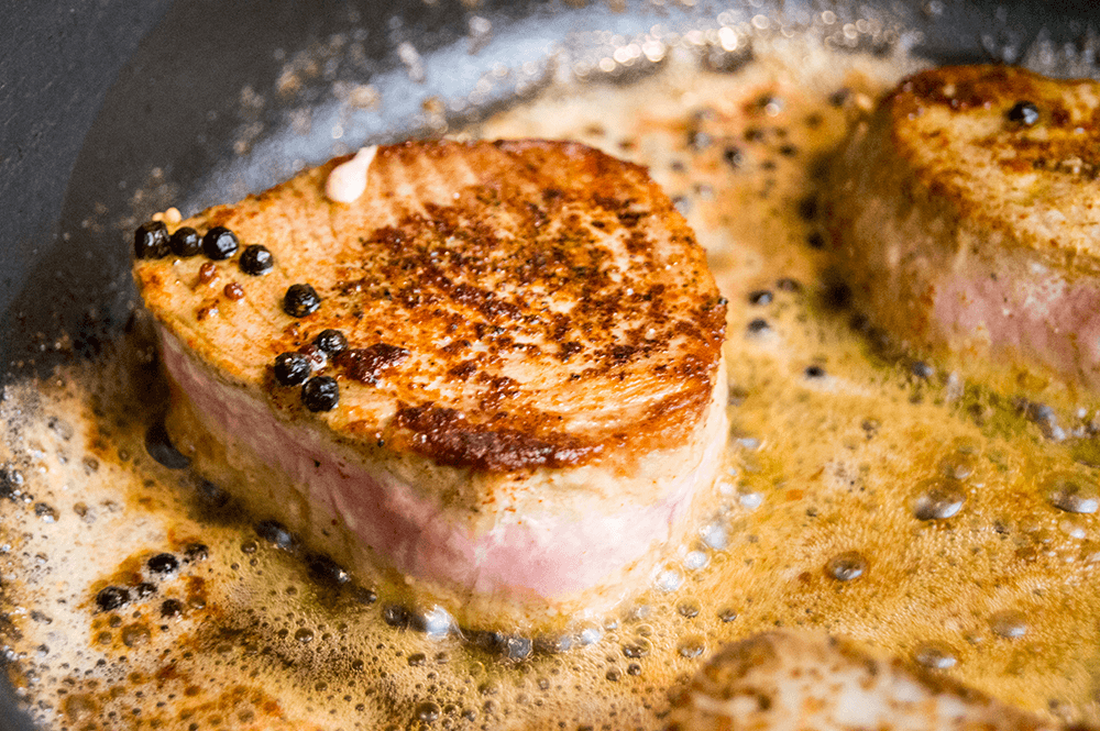 steak seared tuna