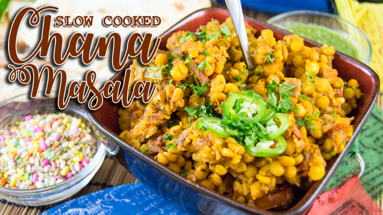 Pakistani and Indian Flavors Meet in Slow Cooker Chana Masala