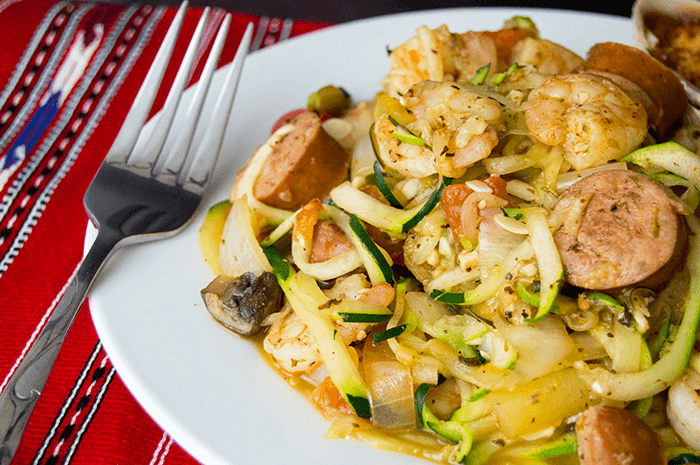 Zesty Cajun Zoodles: Low-Carb and Packed with Flavor