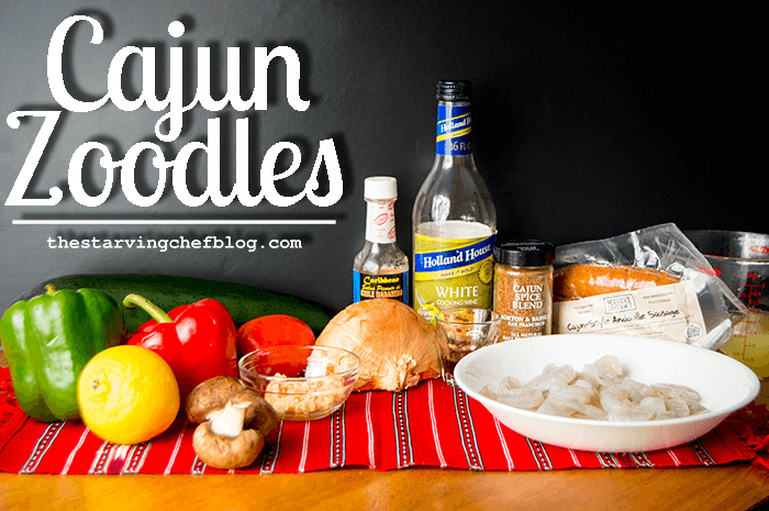 ingredients for cajun zoodles