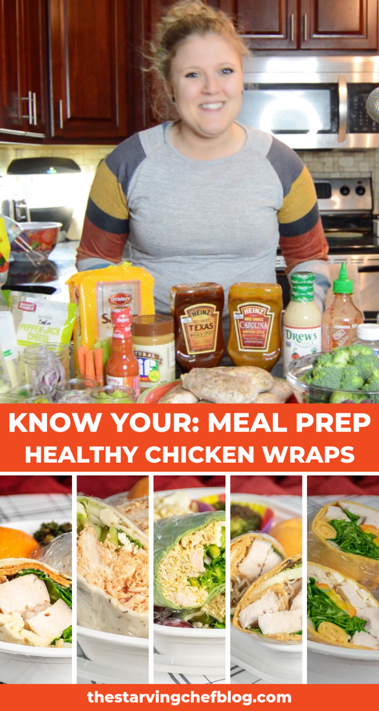 KNOW YOUR: Meal Prep – Healthy Chicken Wraps