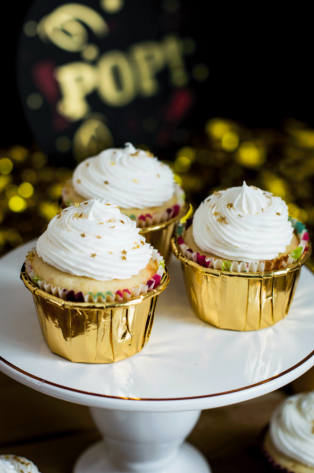 champagne cupcake new years