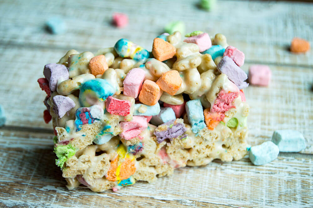 Lucky Charms Marshmallow Treats - Meatloaf and Melodrama