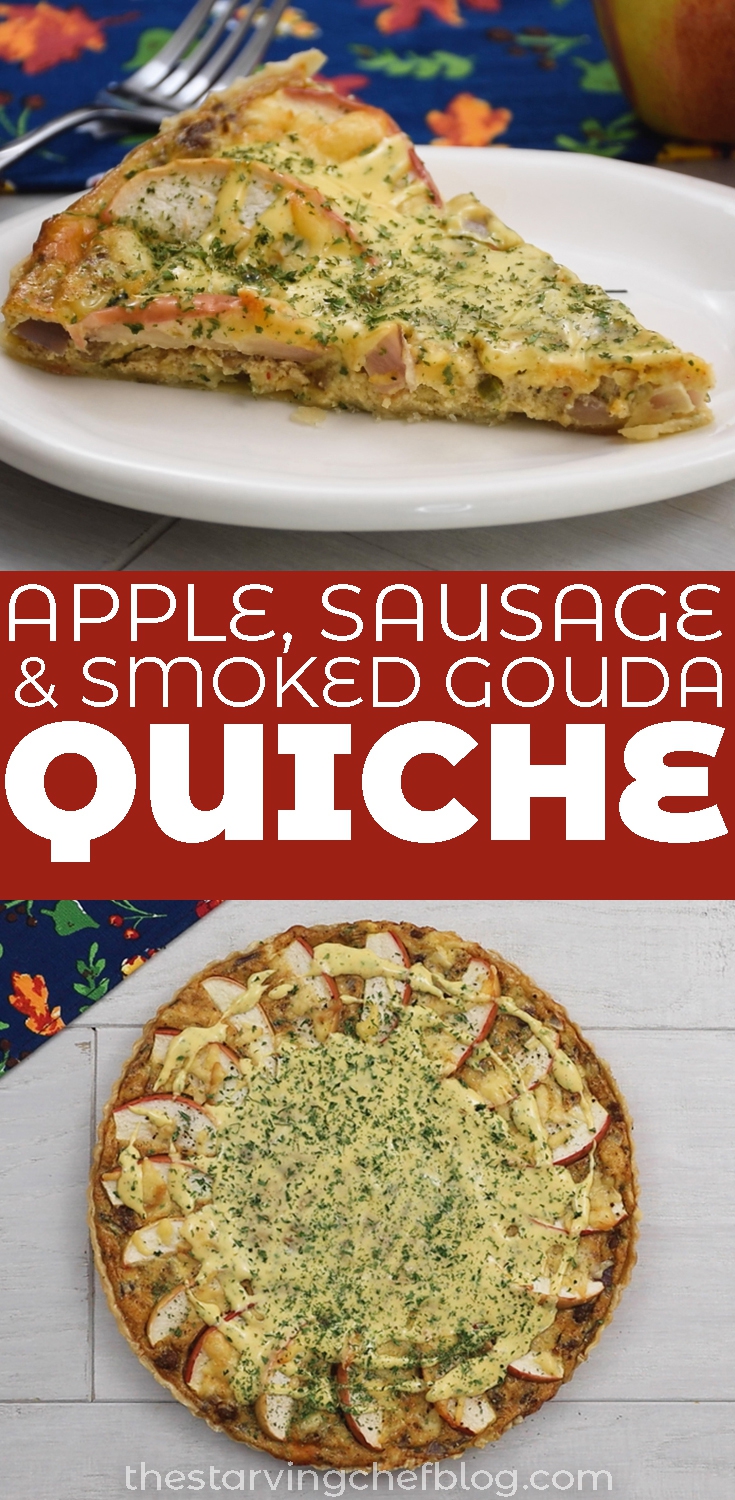 Apple, Sausage & Smoked Gouda Quiche