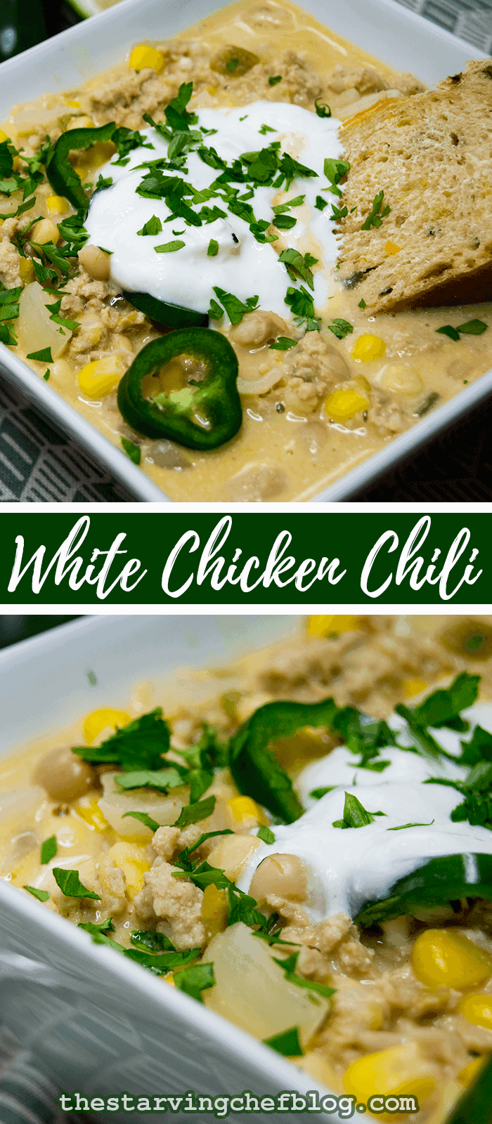 White Chicken Chili | 30 Minute Meals - The Starving Chef
