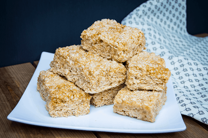 Salted Caramel Rice Krispies Treats