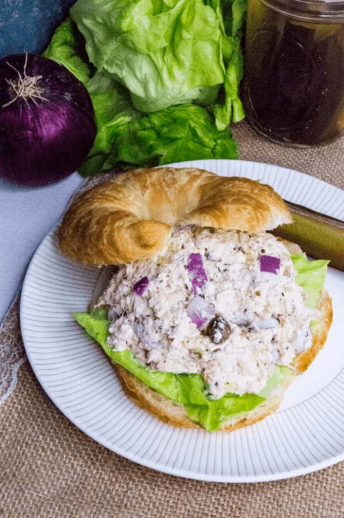 tuna salad croissanr