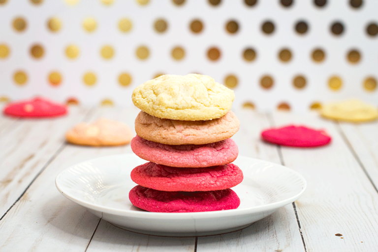 Pink Ombre Valentine’s Day Cookies