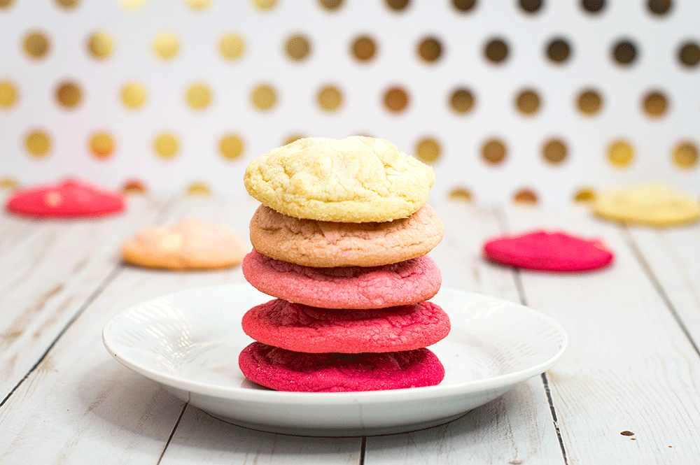 valentines ombre cookies