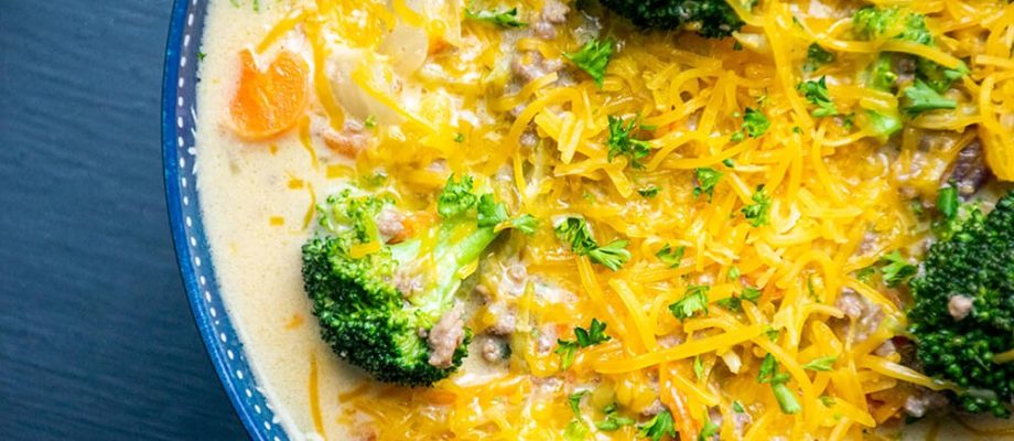 cheesy broccoli soup