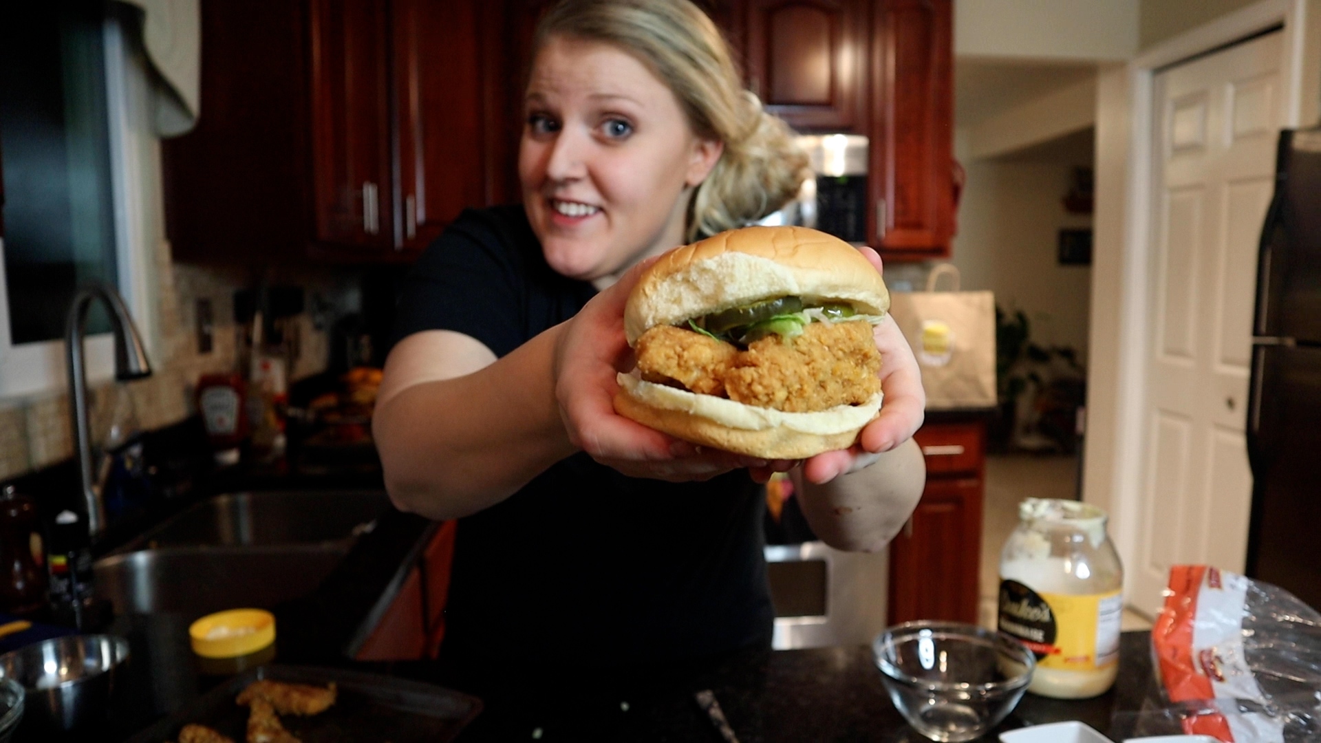 diy mr beast chicken sandwich