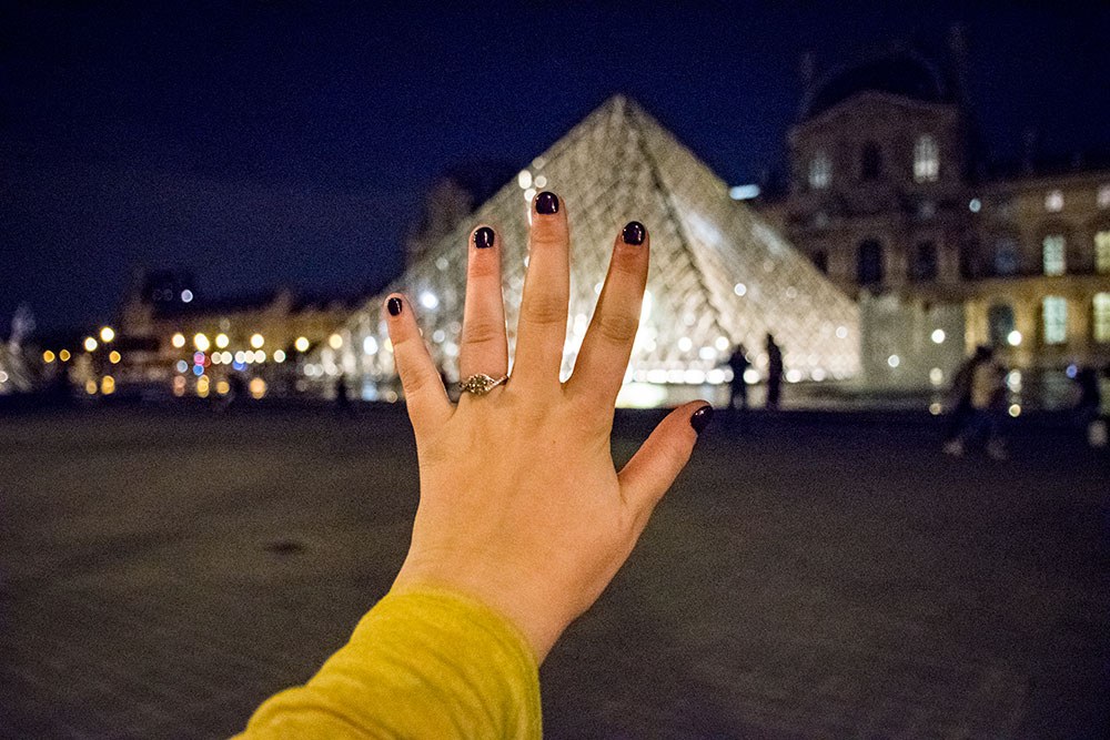 engagement in paris