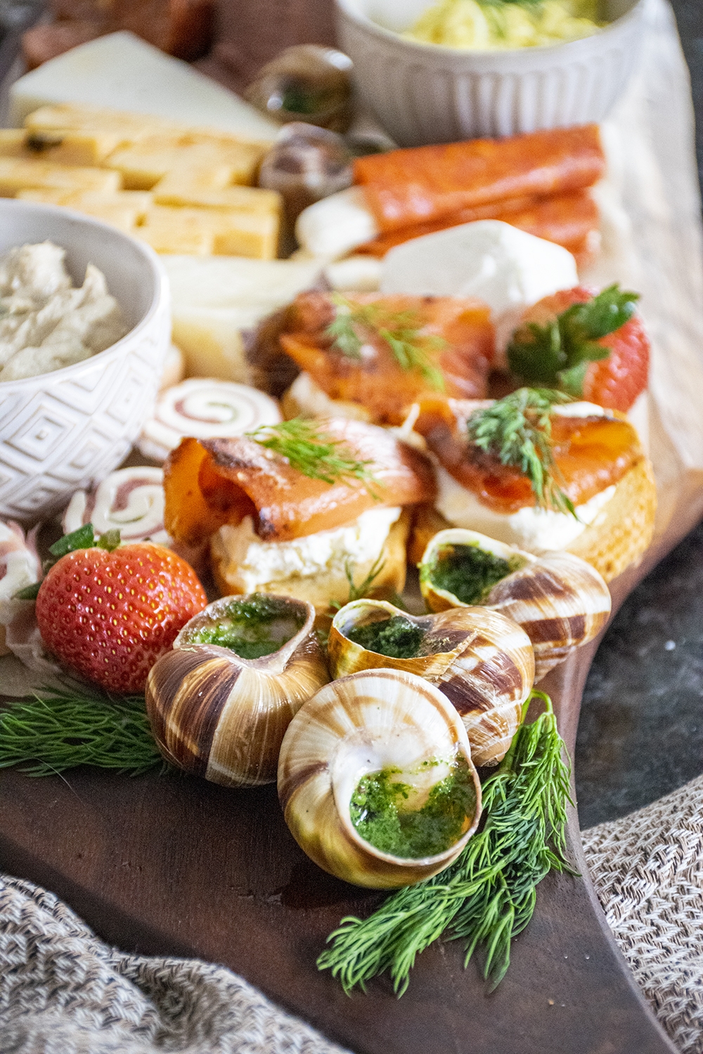 Romantic French Inspired Charcuterie Board The Starving Chef   Escargot French Charcuterie 