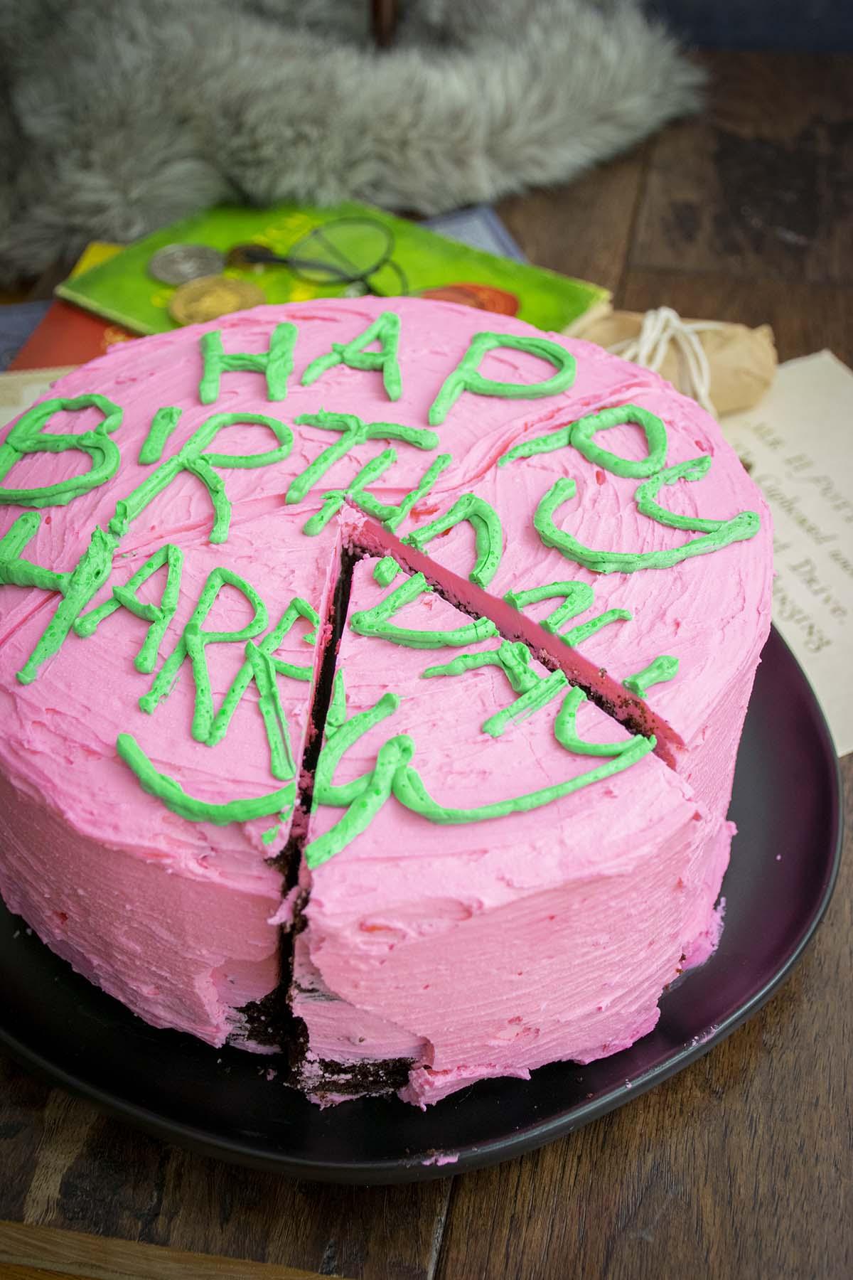 Harry Potter's Eleventh Birthday Cake - The Starving Chef