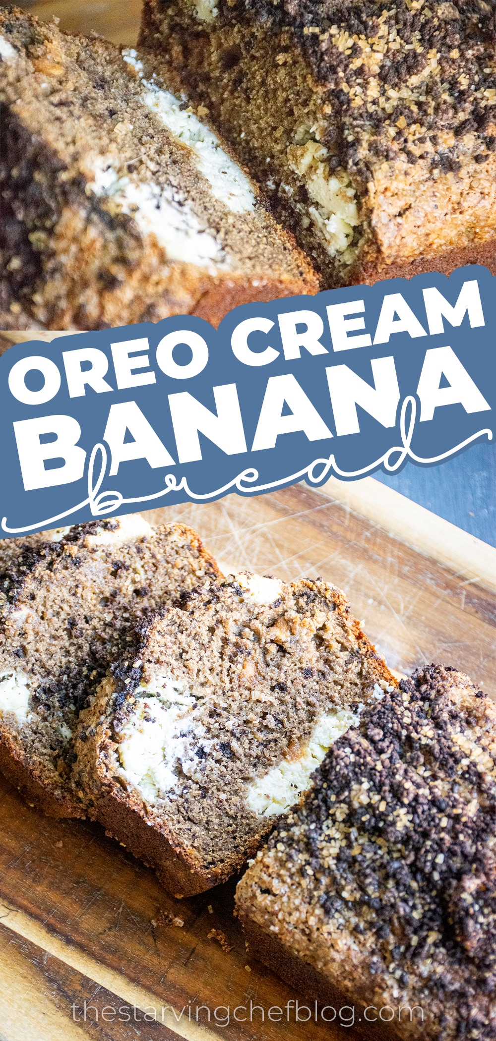 oreo cream banana bread