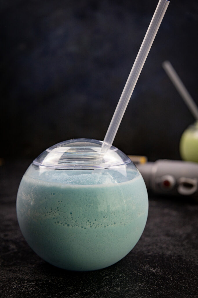 star wars blue milk in sphere glass