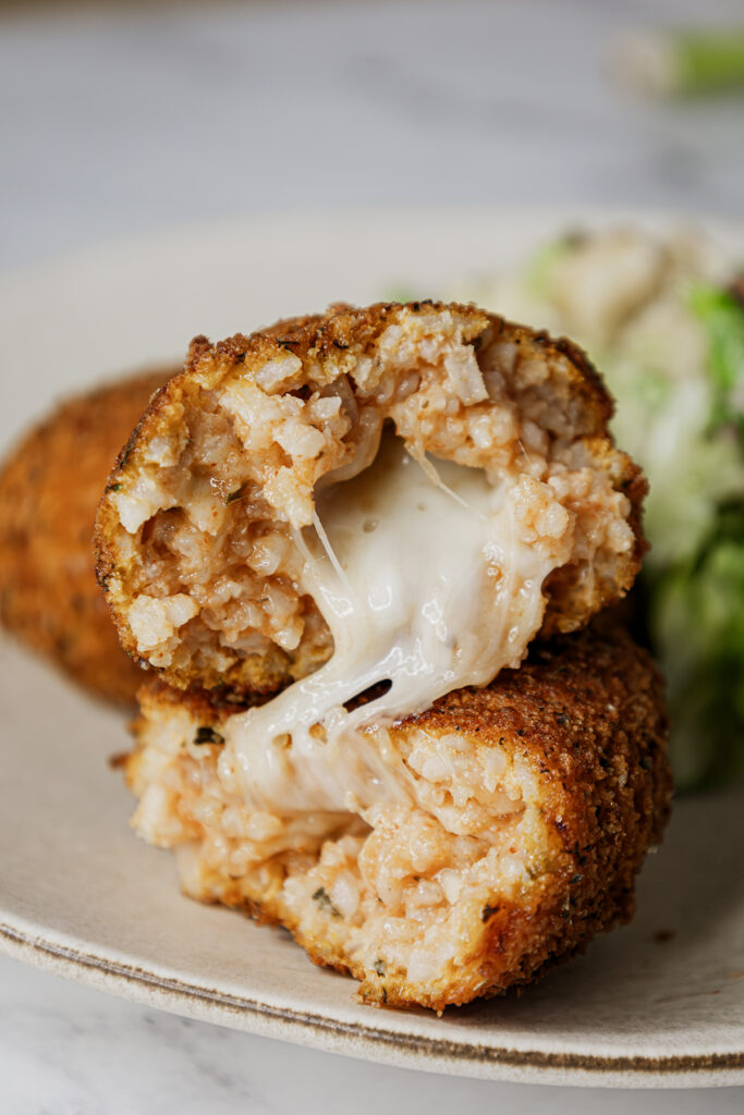 rice croquettes with cheese