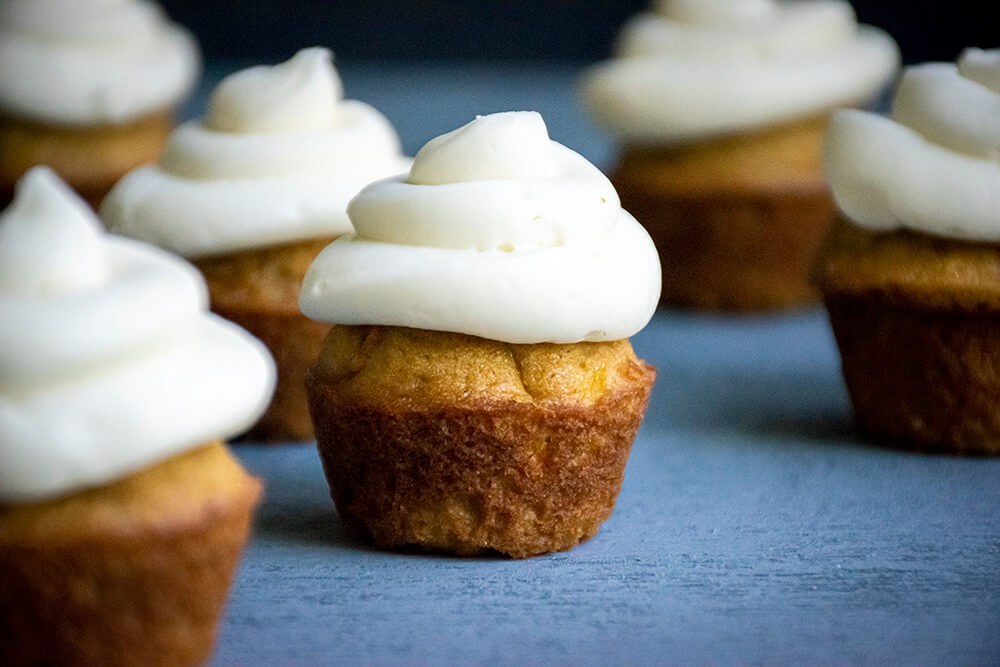 mini carrot cake bites with frosting